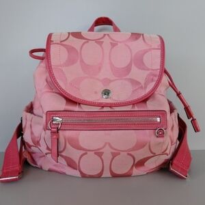 Rare Pink Coach Backpack